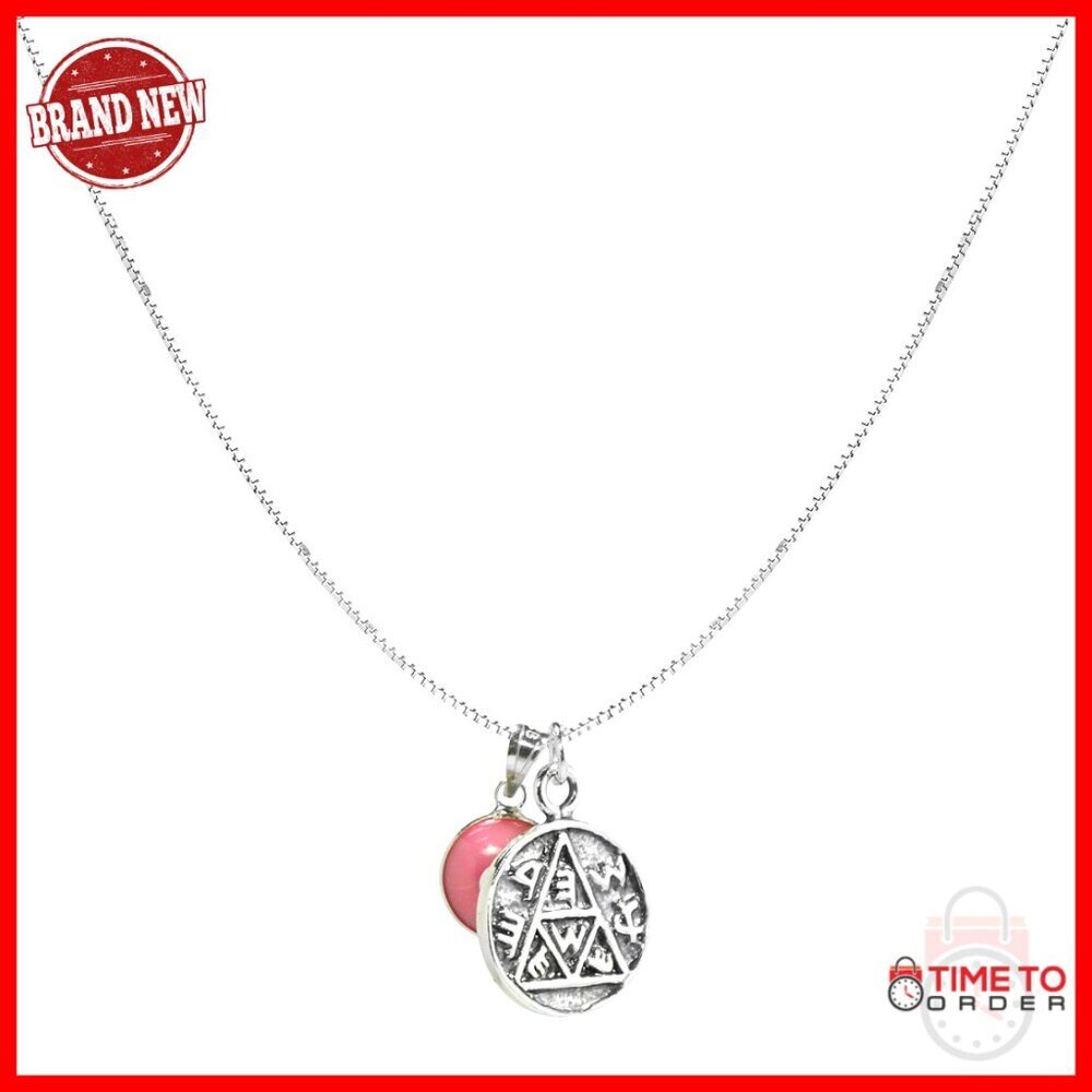 Sterling Silver Pregnancy Charm Necklace 20 Inch Box Chain Evil Eye